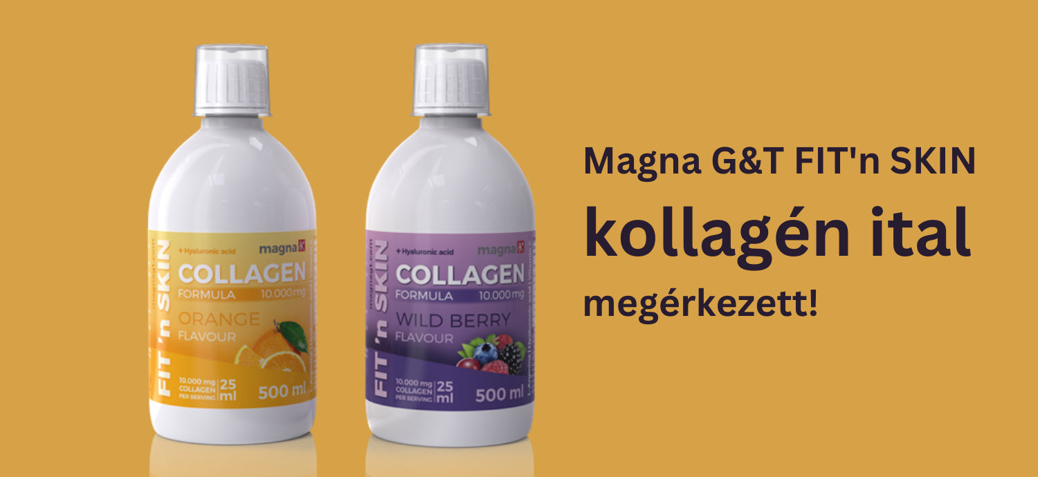Magna FIT 'n SKIN kollagén ital 10 000 mg marhakollagénnel és hialuronsavval