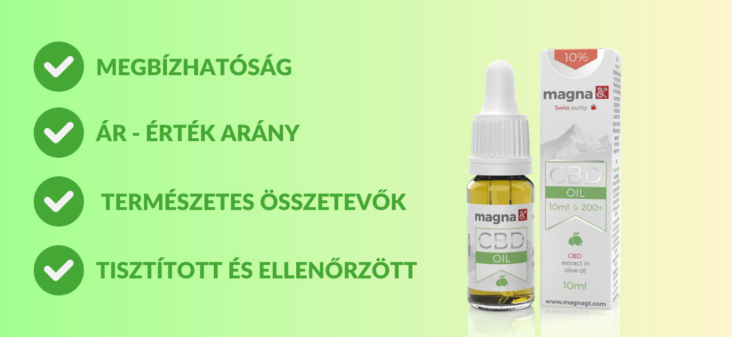 Magna G&T CBD olajok – minőségi összehasonlítás