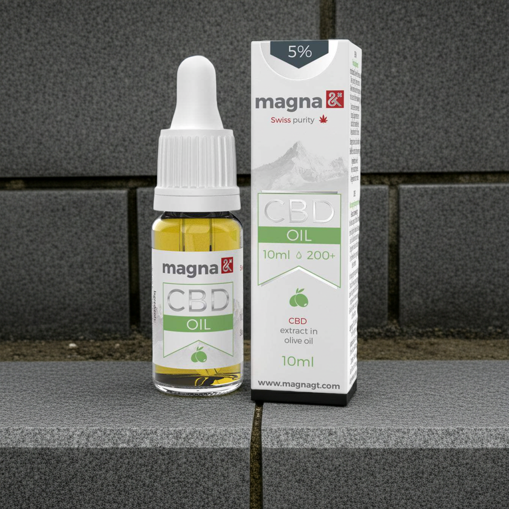 Magna G&T 5% CBD olaj 500mg oliva olajban, teljes spektrumú, természetes kivonat
