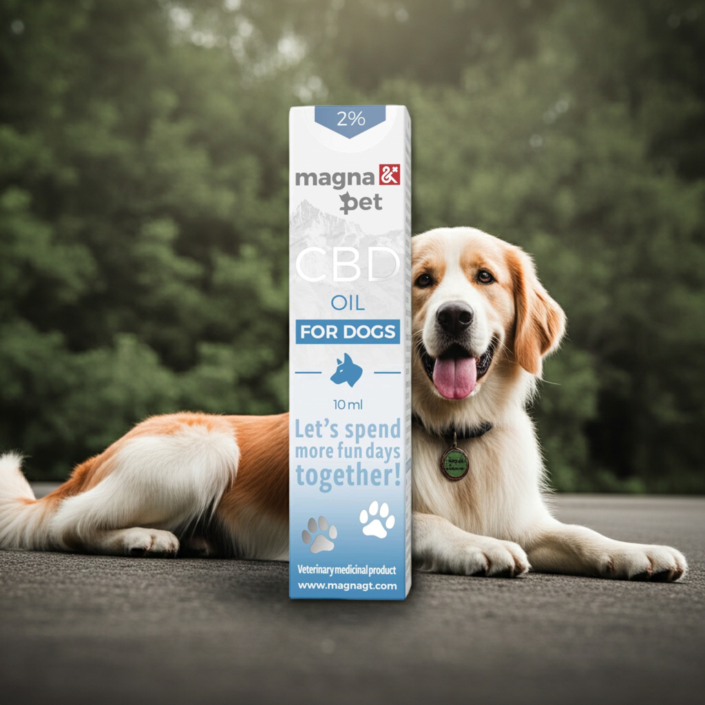 Magnapet 2% CBD olaj boldog kutyának jobb életminőségért