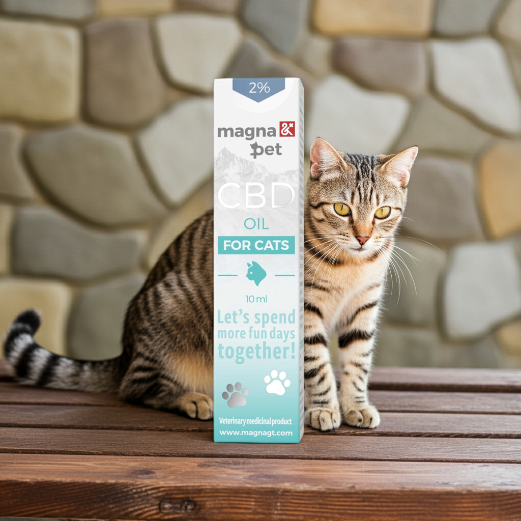 Magnapet 2% CBD olaj macskák egészségéért és jó közérzetéért