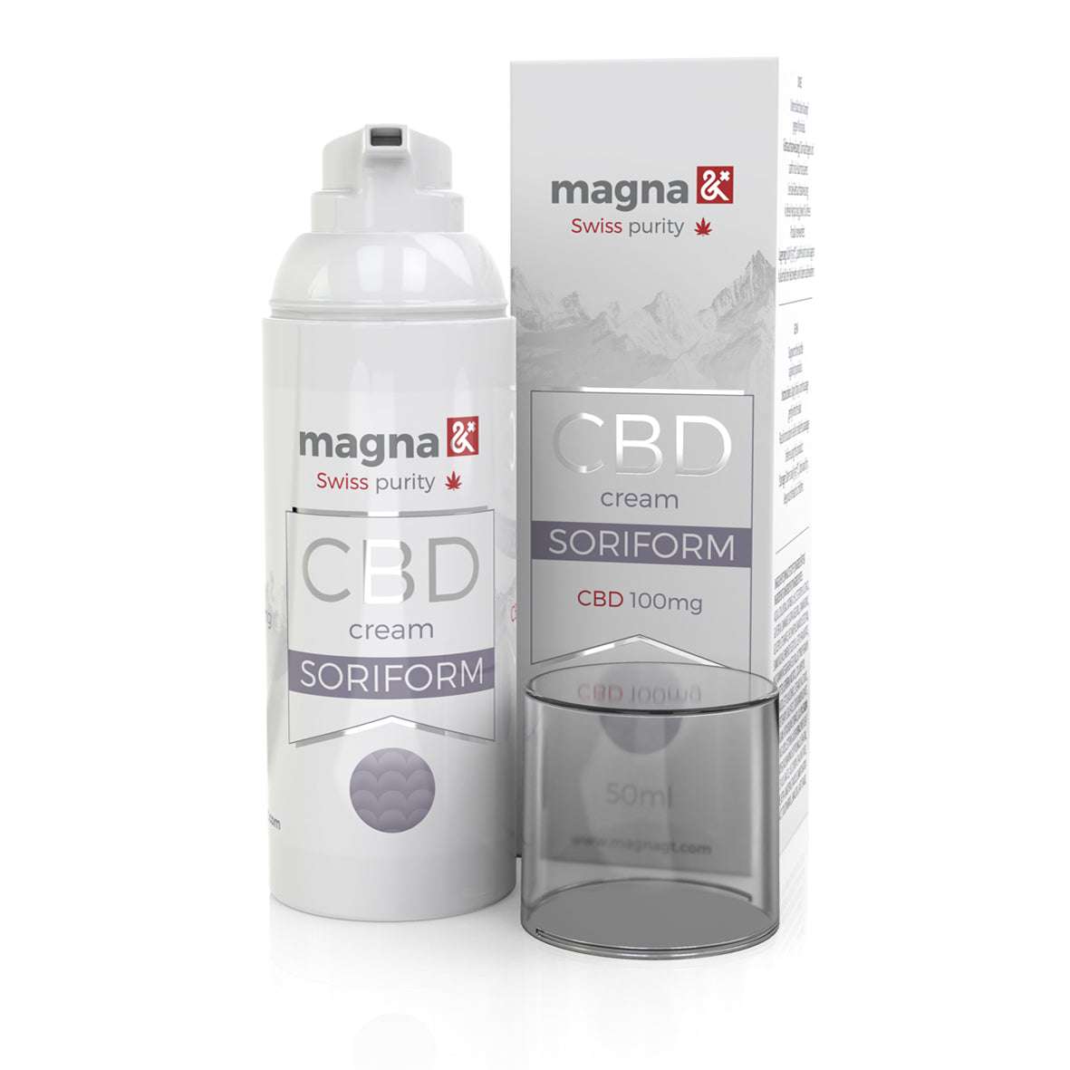 Soriform CBD krém 50ml for treating dry, flaky skin and relieving itching.