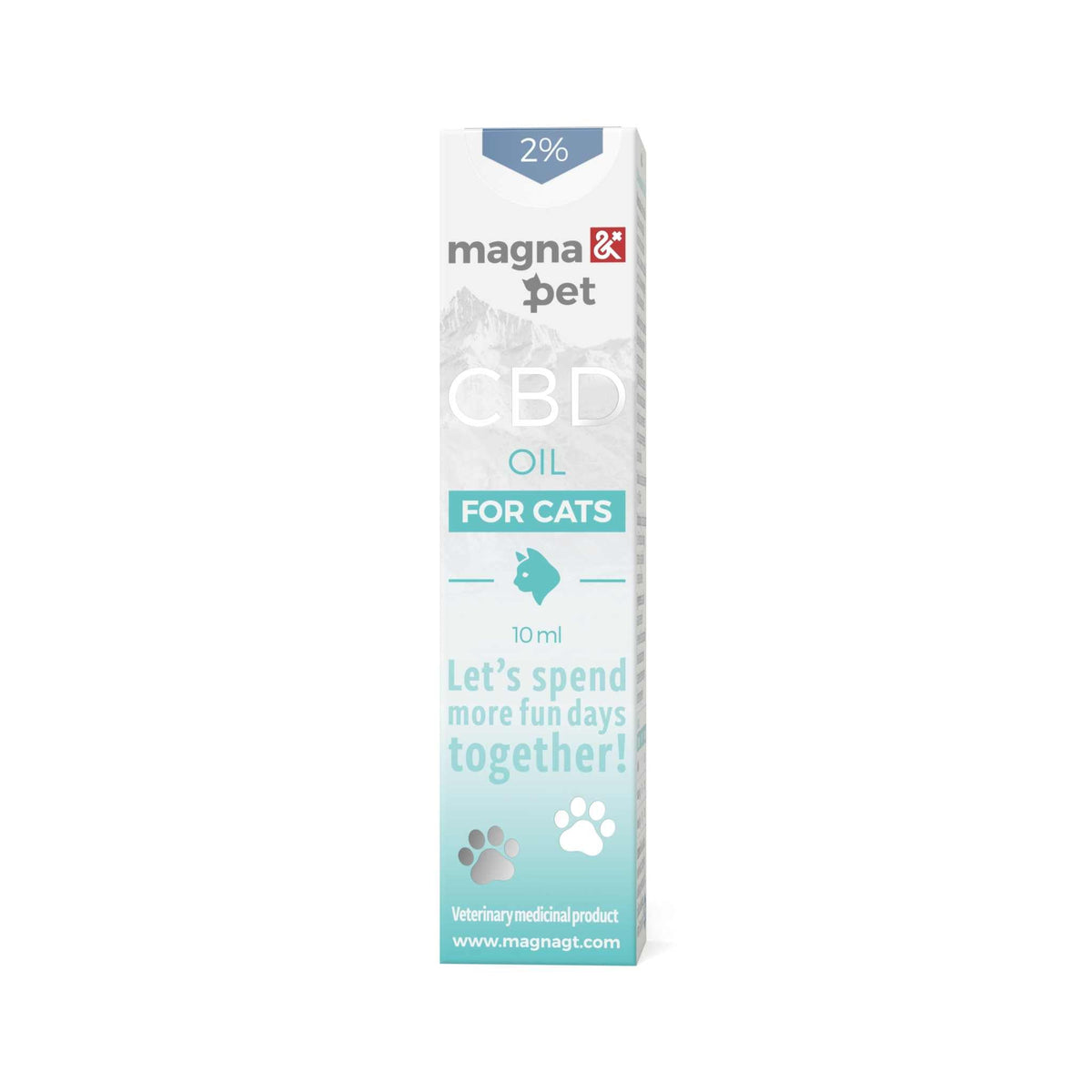 Magnapet 2% CBD Oil for Cats packaging.