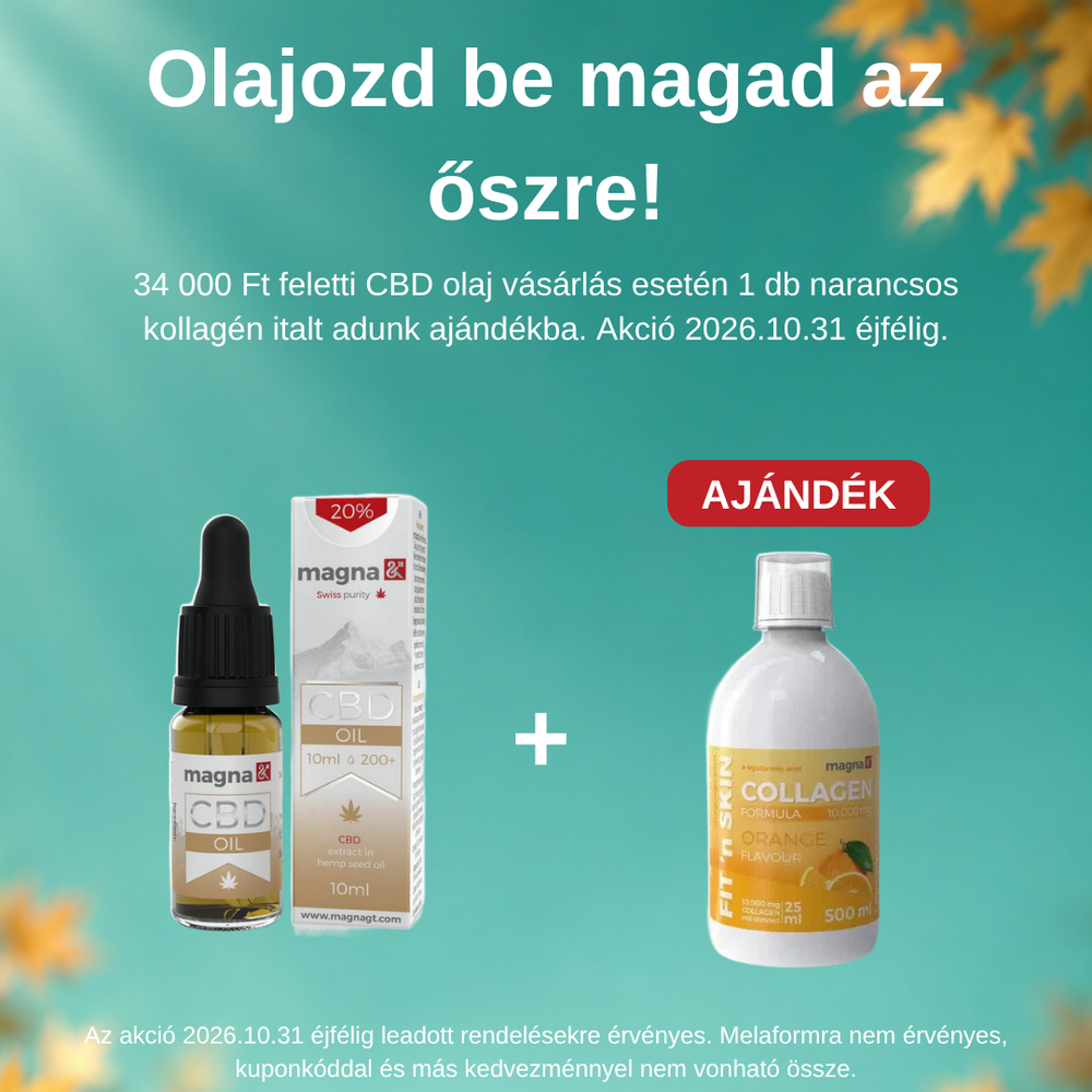 Olajozd be magad az őszre – 34 000 Ft feletti CBD olaj mellé ajándék kollagén ital
