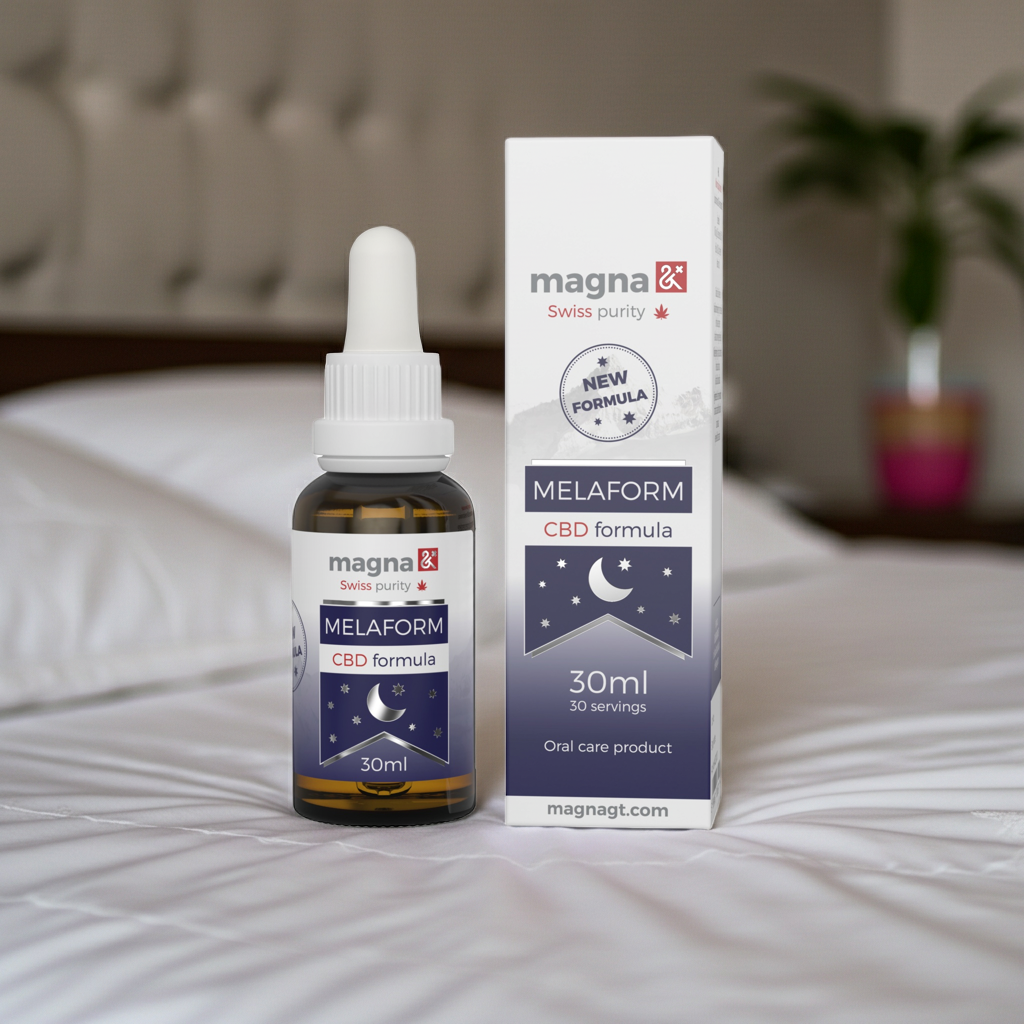Melaform 30ml alvásjavító CBD és melatonin liposzómás formula éjszakai pihenéshez