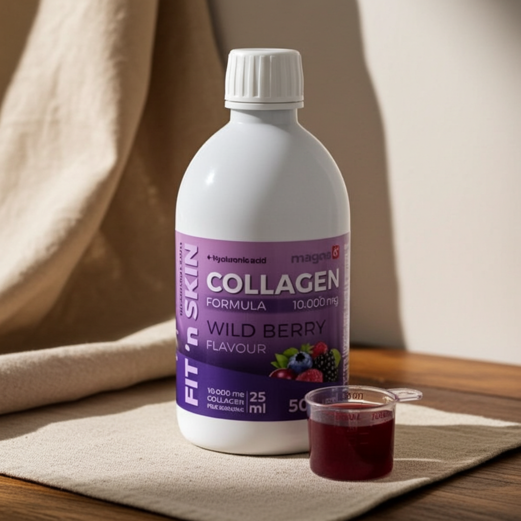 FIT ‘n SKIN Kollagén formula – Kollagén ital – erdei bogyós gyümölcsös izű