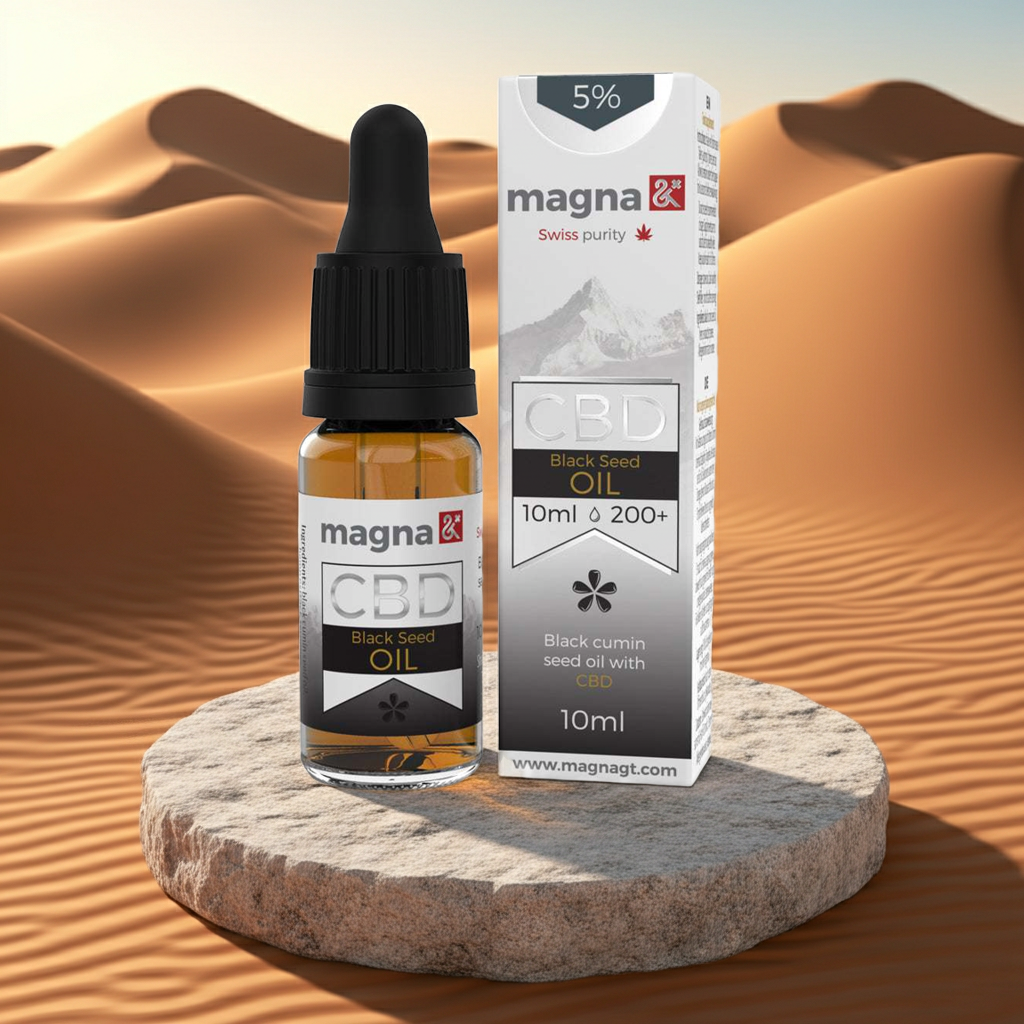 Magna G&T 5% CBD Olaj 500mg | 10ml | Fekete köménymagolajban