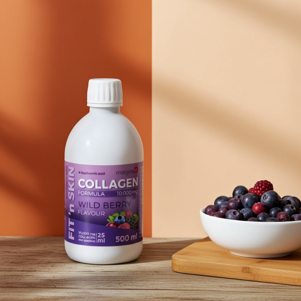 FIT ‘n SKIN Kollagén formula – Kollagén ital – erdei bogyós gyümölcsös izű