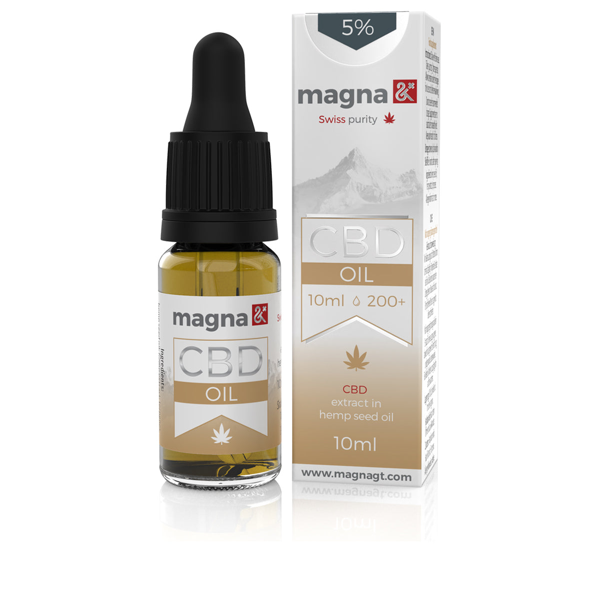 Magna G&T 5% CBD Oil 500mg | 10ml | In hemp seed oil