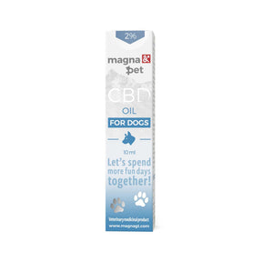 Magnapet 2% CBD oil for dogs packaging.