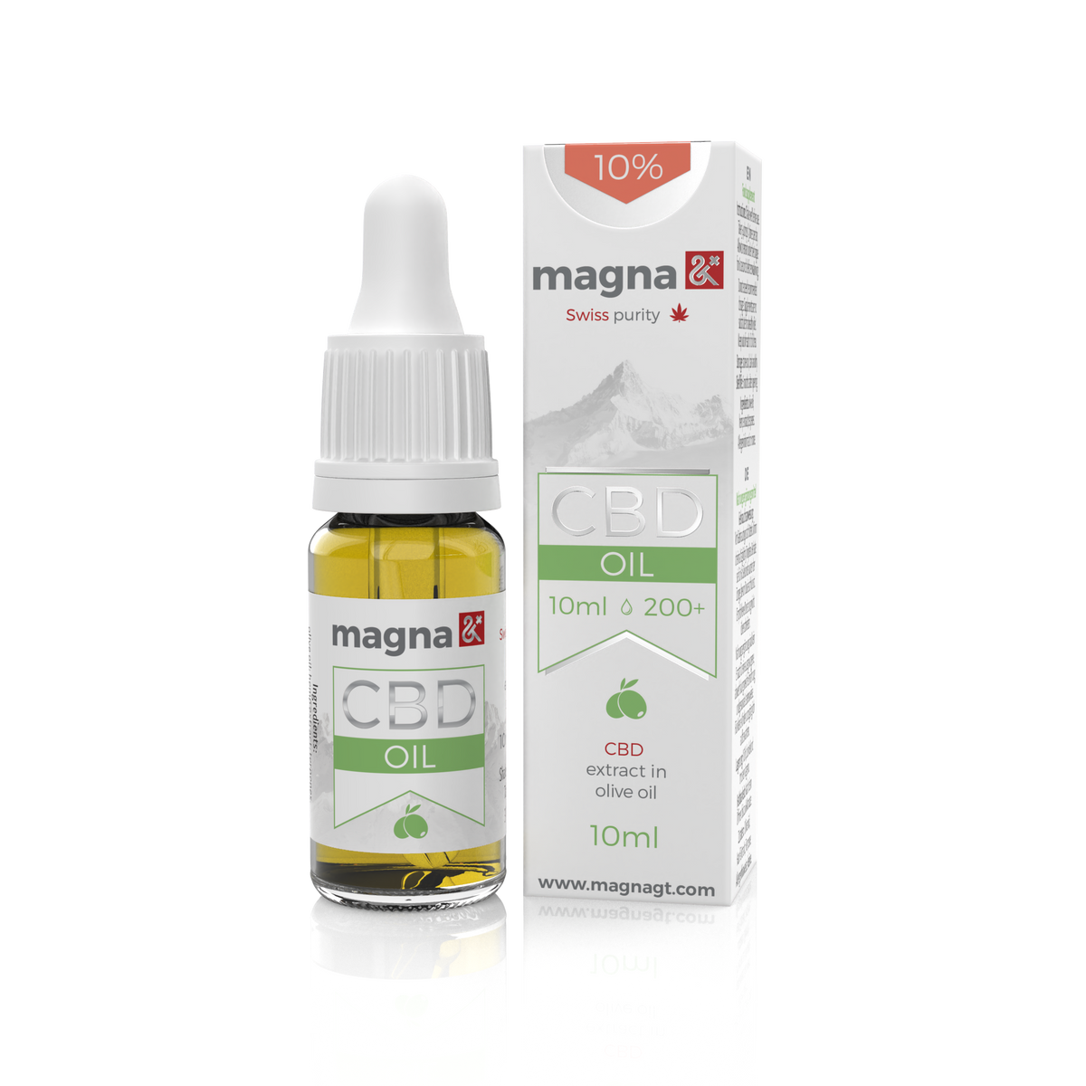 Magna G&amp;T 10% CBD Oil 1000mg | 10ml | in olive oil